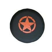 SpareCover Brawny Series - Jeep Star 35" Tire Cover ORANGE
