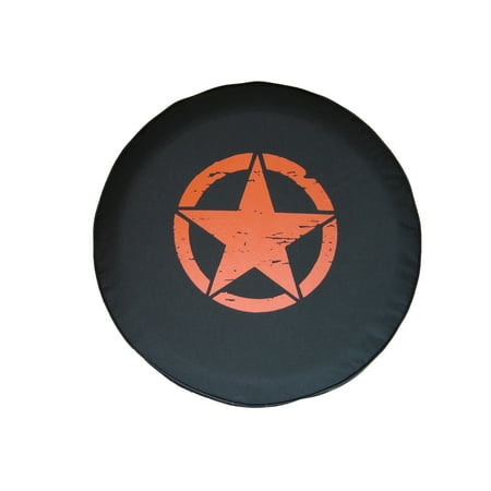 SpareCover Brawny Series - Jeep Star 35" Tire Cover ORANGE