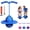 Blue, variant on Balance Jumping Ball Jumper with Handle and Ball Pump with Handle Up to 600 Lb Fun Stick Challenge Indoor Outdoor Bounce for Balance/Coordination/Fitnes (Pink)