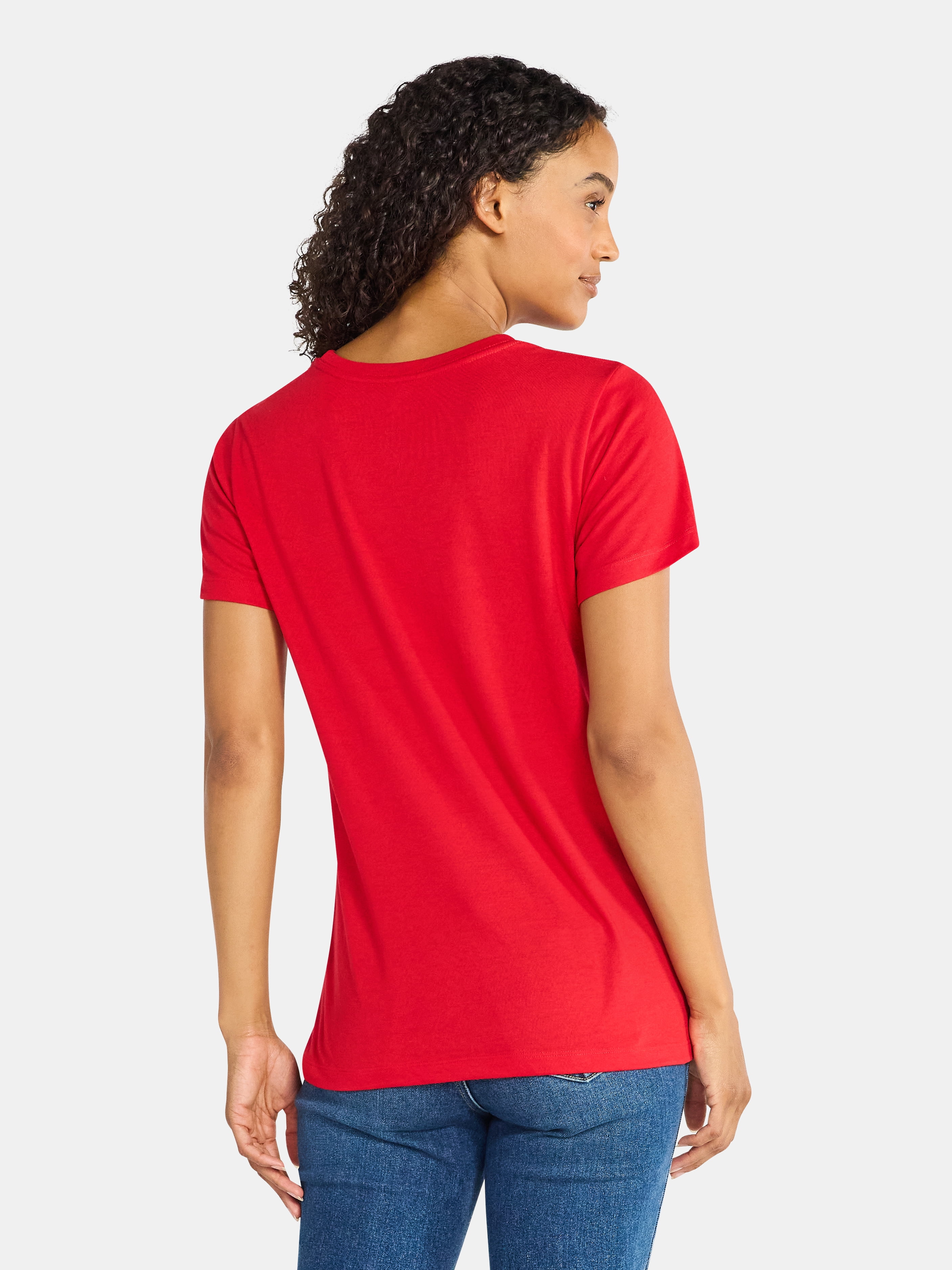 Christmas Women's Believe Sleigh Graphic Tee from Holiday Time, Sizes S-XXXL