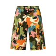 thumbnail image 4 of Mens Travel Pants Printed Drawstring Straight Pocket Workwear Shorts, 4 of 8