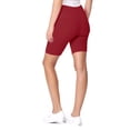 thumbnail image 4 of Women's Comfy Stretch Active Biker Shorts Pants with Elastic Waistband S to 3XL, 4 of 6