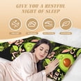 thumbnail image 4 of Easygdp Avocado Keep Calm Long Body Pillowcase - Super Soft Microfiber Body Pillow Case - Envelope Closure, Cool, Anti-Fading- 20x54 in, 4 of 8