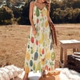 thumbnail image 2 of Various Fruits Sleeveless Dress Women's Luxury Party Dress Birthday Dresses for Women, 2 of 7