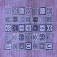 thumbnail image 1 of Ahgly Company Indoor Square Abstract Blue Modern Area Rugs, 8' Square, 1 of 4