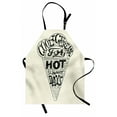 thumbnail image 1 of Ice Cream Apron Grunge Style Cool Ice Cream for Hot Summer Days Quote Lifestyle Print, Unisex Kitchen Bib Apron with Adjustable Neck for Cooking Baking Gardening, Coconut Charcoal Grey, by Ambesonne, 1 of 3
