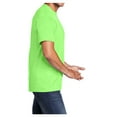 thumbnail image 3 of Mens Core Cotton Male T-Shirts Neon Green S, 3 of 5