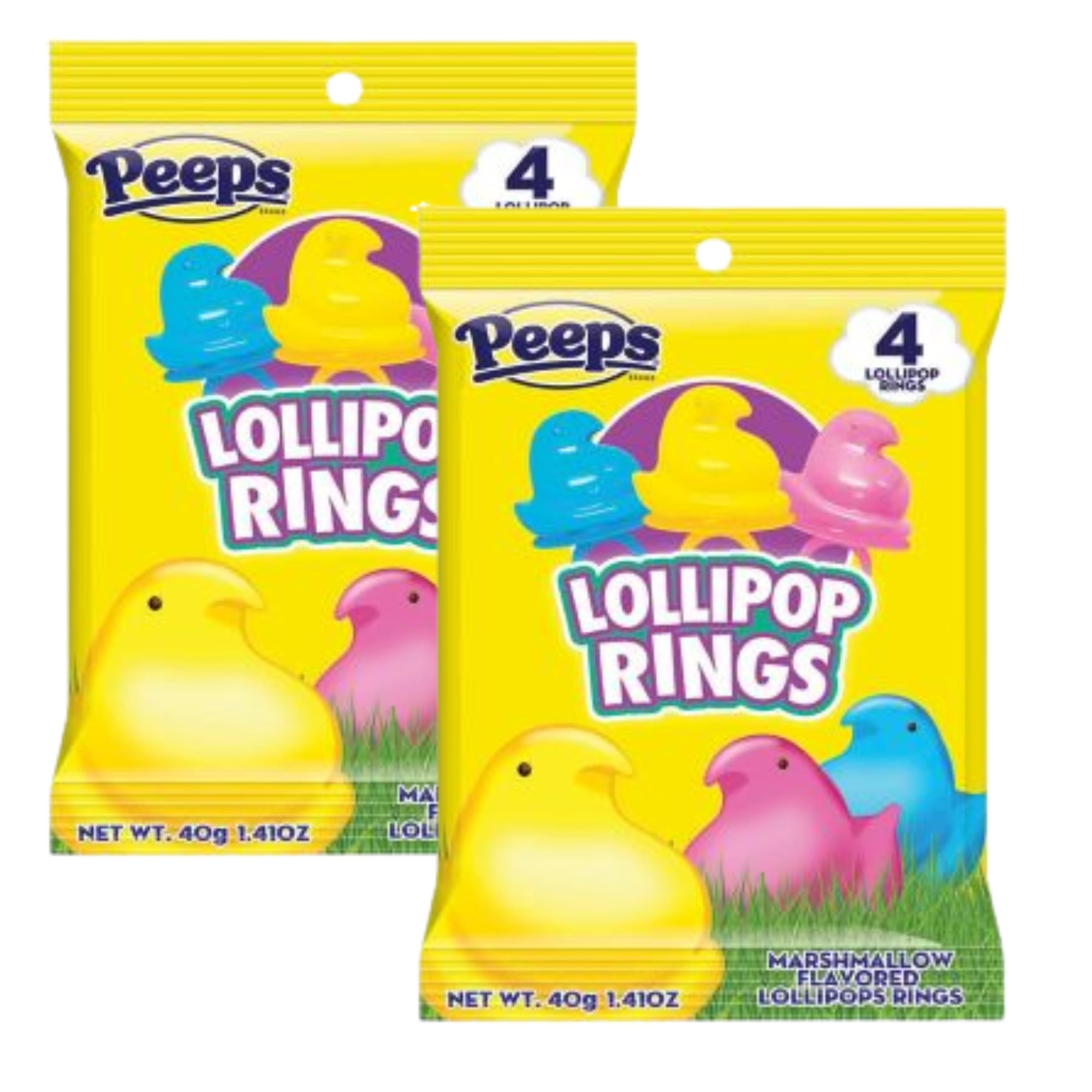 Flix Candy Easter - Peeps Pop Up Lollipops Blister Card, 1 Count