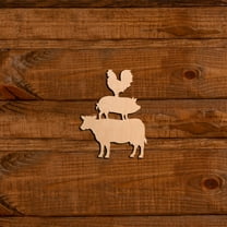 Laser Cut Stacked Farm Animals
