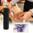 thumbnail image 4 of Decorative Mesh Ribbon Roll for Crafts | Polyester Fabric Tulle for Party Decorations | 28x457cm DIY Flower Packing & Children's Craft Supplies | 1 Roll, 4 of 5