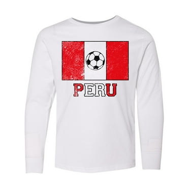 Inktastic Peruvian Soccer Long Sleeve Youth T-Shirt