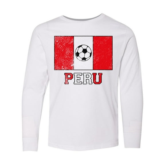 Inktastic Peruvian Soccer Long Sleeve Youth T-Shirt