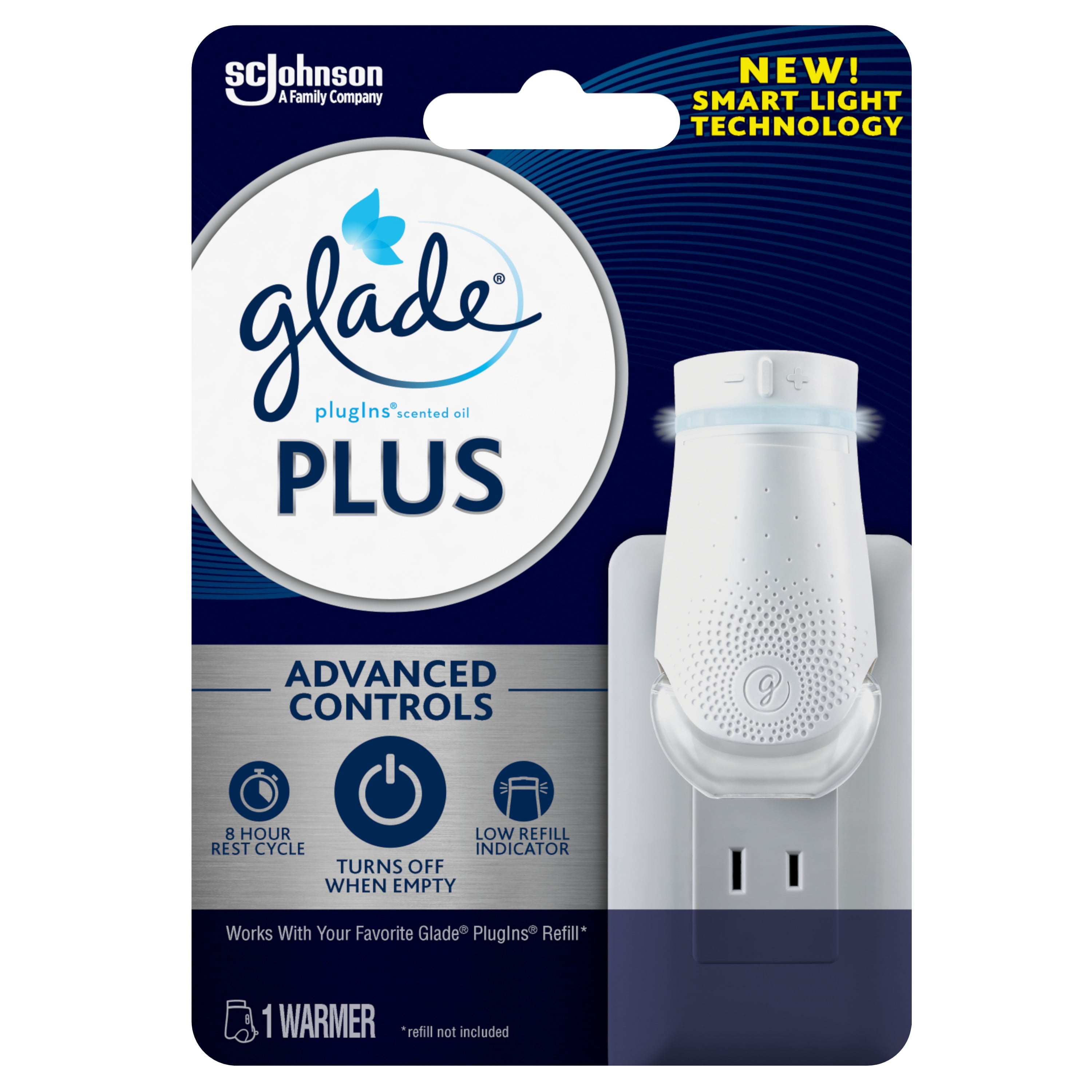 Glade PlugIns Plus, Air Freshener Starter Kit, 1 Warmer