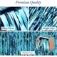 thumbnail image 2 of rideau Frange Anniversaire Bleu Clair - 4 Pices 1 X 2m Rideau Mtallique De Frange Brillant - Rideau De Fond En Aluminium - Decoración Anniversaire, 2 of 5