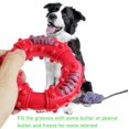 thumbnail image 4 of - Anillo para masticar, juguetes para perros, juguetes indestructibles de caucho natural para perros (rojo), 4 of 5