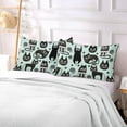 thumbnail image 7 of GZHJMY Funny Black Cats Pillowcase Plush Pillowcase for Hair and Skin, Soft Standard Size Pillow Cases Zippered Queen Pillow Case Set of 1-21x54in Home Decor, 7 of 7