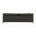 thumbnail image 6 of Modern Black Top Grain Leather Sofa for Living Room (79" x 24" x 17", 220lbs Capacity), 6 of 10