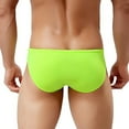 thumbnail image 4 of OGLCCG Men's Swim Briefs Low Waist Solid Color Bikini Swimwear for Men Summer Beach Swimsuit Swimming Briefs with Drawstring, 4 of 6