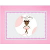 Birthday Ballerina-African American Edible Extra Large 8 x 10 Cake Decoration Topper Image