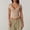 Beige, variant on Women's V Neck Short Sleeve Tops With Built-in Seamed Cup And Double Lined Featuring Fitted Cropped Cut Beige L