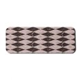 thumbnail image 1 of Geometric Computer Mouse Pad, Continuous Pattern of Marble Print Themed Rhombuses on Pastel Backdrop, Rectangle Non-Slip Rubber Mousepad Large, 31" x 12", Pale Rose Seal Brown, by Ambesonne, 1 of 2