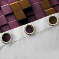 thumbnail image 4 of Feelyou Vintage Pixelate Miner Blackout Curtains Set of 2 (52x84 Each), Honeycomb Square Window Curtains, Chic Lattice Abstract Curtains and Drapes, Blackout Curtains Room Decor, 4 of 6