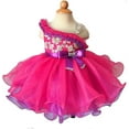 thumbnail image 6 of Jenniferwu G179-1 Infant Toddler Baby Newborn Little Girl's Pageant Party Birthday Hotpink Dress (as1, Age, 6_Months, 9_Months, hotpink), 6 of 6
