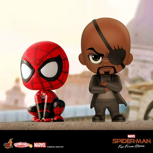 Hot Toys Disney Spiderman Far From Home Colección Figuras Movbi ick Fury Mystery Mini Colección Adornos Regalos