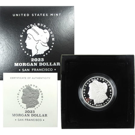 2023 S Morgan Dollar Choice Proof .999 Silver $1 Coin OGP COA