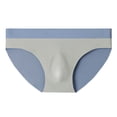 thumbnail image 4 of khonts,Men's Enhancing Jockstrap Briefs Athletic Supporter Big Ball Pouch Backless Underpants Light Gray XXL, 4 of 4