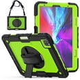 thumbnail image 1 of iPad Pro 12.9 Case 2020 with Screen Protector Pencil Holder | Full Body Shockproof Rugged Protective Durable Rubber Case w/360 Rotating Stand & Strap for iPad Pro 12.9 inch 4th Generation, 1 of 6