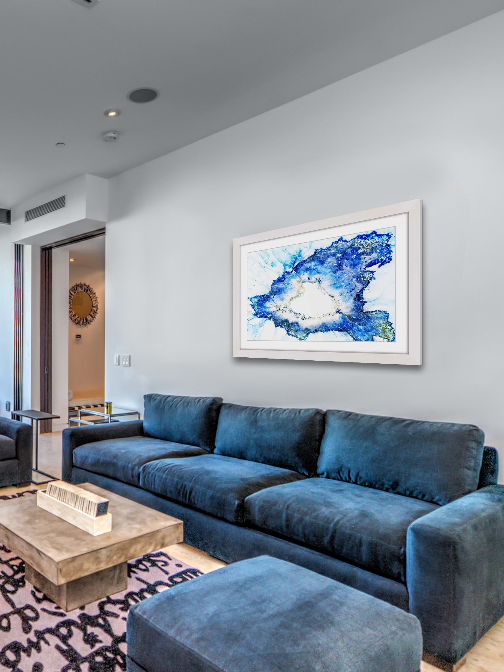 "Azure" Framed Painting Print