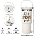 thumbnail image 2 of 30 oz Mom Tumbler with handle Lid and Straw,Best Mom Ever Vacuum Insulated Travel Coffee Mug CupTumbler,Mothers Day Gifts from Daughter Birthday Gifts for Mom, 2 of 6
