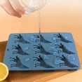thumbnail image 3 of VMWMSSR Animal Theme Silicone Ice Trays, Reusable Non-Stick Zoo Themed Freezer Molds, Food Grade Ice Cube Makers For Drinks 9 Cavity Blue2-16x22cm, 3 of 3