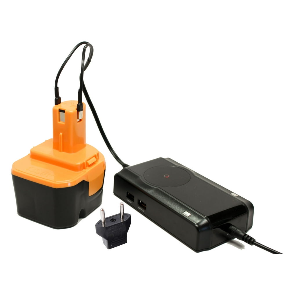 Ryobi 12V Battery and Charger Replacement with EU Adapter Compatible