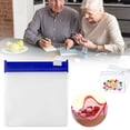 thumbnail image 3 of Reusable Zippered Medicine Organizer,Eva Translucent Travel Storage Pouch with Slide Lock,Waterproof Small Plastic Bag for Pills Kilougeis, 3 of 9