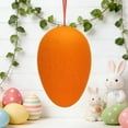 thumbnail image 5 of Easter Large Decorative Egg Ornament, 8.6 x 5.7 in Easter Egg, Holiday Party Celebration Home Door & Wall Decor,Orange, 5 of 5