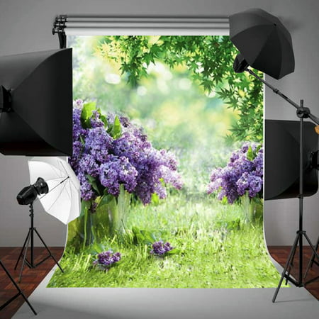 3x5FT Easter Photography Background Spring Outdoor Flowers Backdrop Studio Photo Props