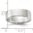 thumbnail image 3 of Sterling Silver 6mm Lightweight Flat Size 8.5 Band QWFB060, 3 of 5