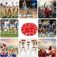 thumbnail image 6 of 8 Pack Cheerleading pom poms,Handheld Cheer pom poms, Sports Cheer Plastic Pom Poms Cheerleading for Sports Team Spirit Cheering (Black+Green), 6 of 6