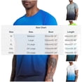 thumbnail image 3 of Running Shirts For Men Gradient Short Sleeve Crew Neck Athletic Workout Tops Quick Dry Summer Gym Shirt For Outdoor Training Fitness Travel And Daily Wear, 3 of 7
