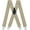 Beige, variant on Mens Suspenders X-Back 2" Wide Adjustable Solid Straight Heavy Duty Clip Suspenders for Men