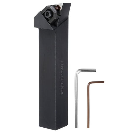 

Uxcell 15/16 CNC Lathe Indexable Carbide Turning Tool Holder 107° WTQNL2525M16