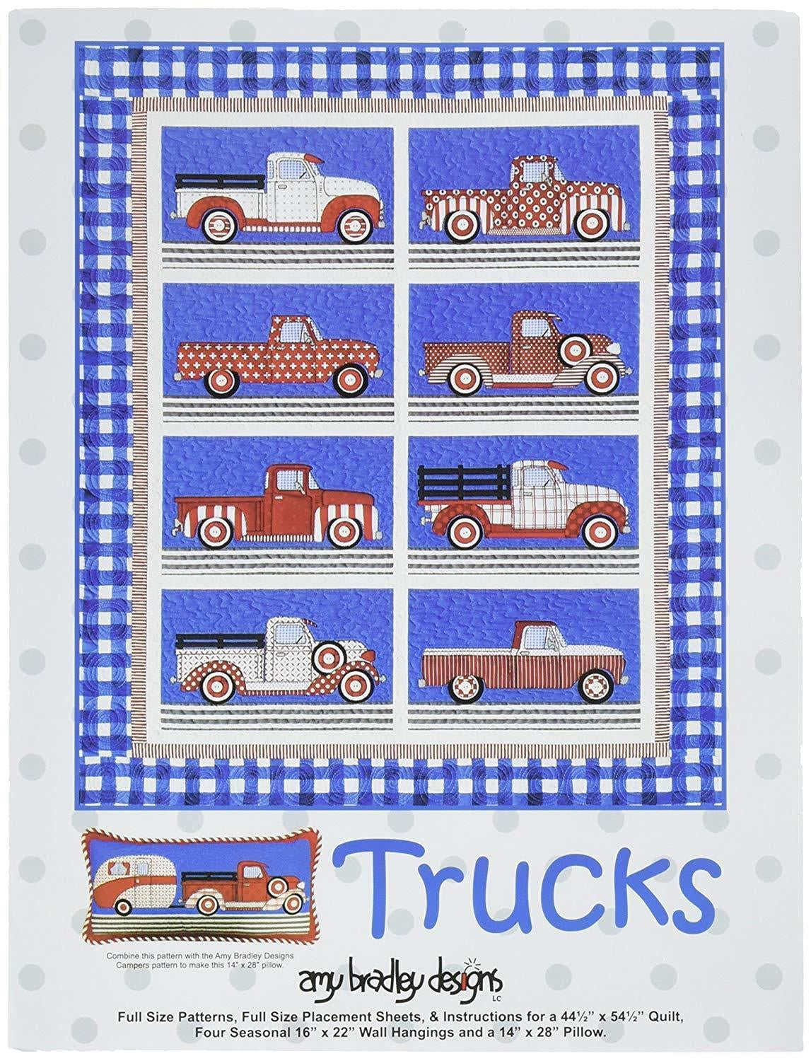 Amy Bradley Designs ABD280 Trucks Quilt Pattern - Walmart.com