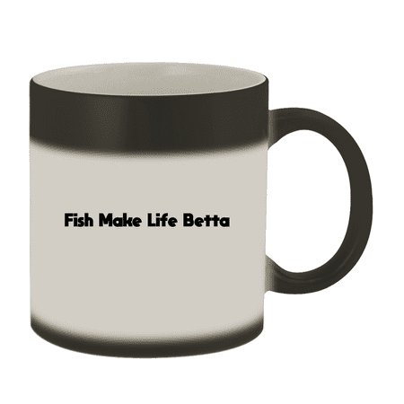 

Fish Make Life Betta - 11oz Magic Color Changing Mug Matte Black