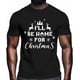 thumbnail image 2 of Camisetas navideñas de manga corta con estampado de alce para hombre, 2 of 8