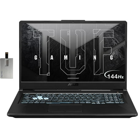 ASUS TUF 17.3" FHD 144Hz IPS-Type Gaming Laptop, 11th Gen Intel Core i5-11400H, NVIDIA GeForce RTX 3050 4GB, 8GB RAM, 512GB PCIe SSD, Backlit Keyboard, Win 11 Home, with Hotface 32GB USB Card