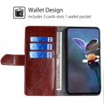 thumbnail image 2 of For Xiaomi Redmi Note 13 4G Shockproof PU Leather Case Geometric Splicing Wallet Phone Stand Cover, 2 of 5