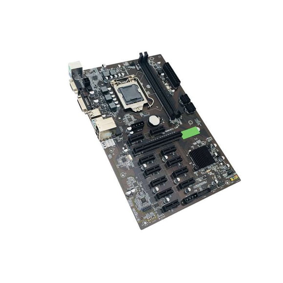 Inteprter Placa base de ordenador B250 PCI-E 3,0, USB 3,0 SATA 3,0 LGA 1151, placa de minería con ranura para CPU, puerto de red RJ45, piezas de Juegos de teclado y mouse para computadora