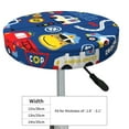 thumbnail image 4 of Haiem Animals Rescue Team Cushion Round Bar Chair Seat Cover Bar Chair Cushion Covers Elastic Washable Bar Chair Cover,Protects from Scratches and Stains-13 inch, 4 of 7